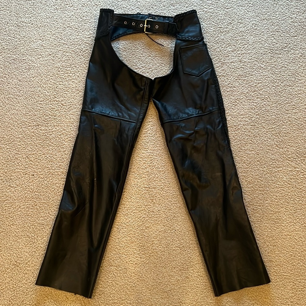 Interstate Leather unisex motorcycle chaps